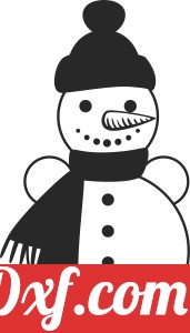 christmas snowman clipart