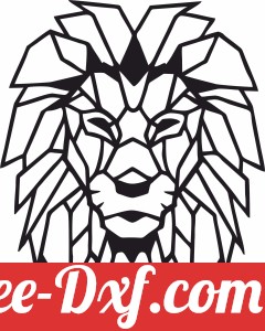 Lion Polygon Art Wall geometric