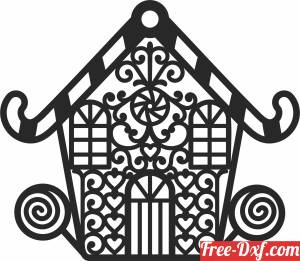 download ornament christmas house clipart free ready for cut