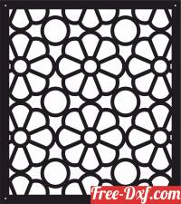 download decorative panel floral screen pattern art free ready for cut