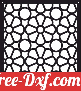 decorative panel floral screen pattern art