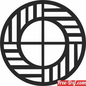 download decorative circle pattern free ready for cut