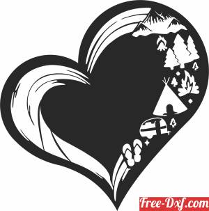 download Hearts cliparts scene free ready for cut