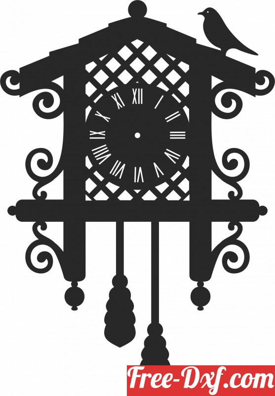 Download Wall Clock Vinyl jnJga High quality free Dxf files, Svg,