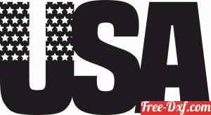 download USA Word With Flag Royalty free ready for cut