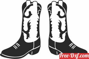 download Cowboy Boots cliparts free ready for cut