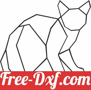 Geometric Polygon cat