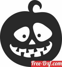 download funny pumpkin halloween art free ready for cut
