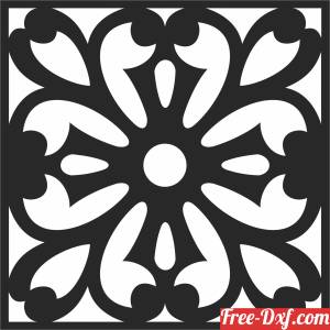 download pattern wall decor screen floral free ready for cut