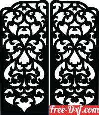 download Decorative pattern wall Screens Panel for gate free ready for cut