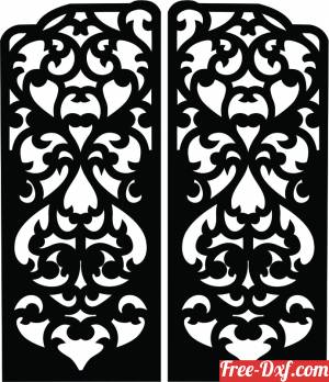 download Decorative pattern wall Screens Panel for gate free ready for cut