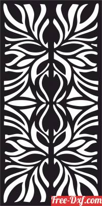 download decorative hanging screen partition door panel pattern free ready for cut