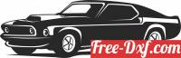 download Ford Mustang silhouette free ready for cut