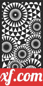 decorative Wall door geometric panel