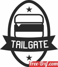 download tailgate sign free ready for cut