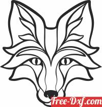 download Wolf wall decor free ready for cut
