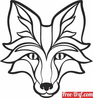 download Wolf wall decor free ready for cut