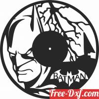download batman Wall Clock free ready for cut