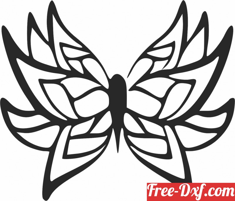 Download Butterfly kdEwt High quality free Dxf files, Svg, Cdr an