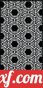 decorative panel wall separator door pattern
