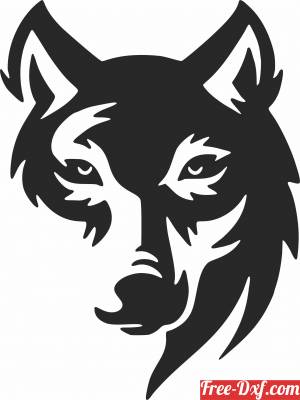 download wolf face clipart free ready for cut