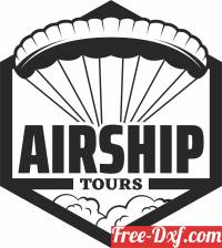 download Airship tours clipart free ready for cut