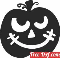download Scary Pumpkin for halloween free ready for cut