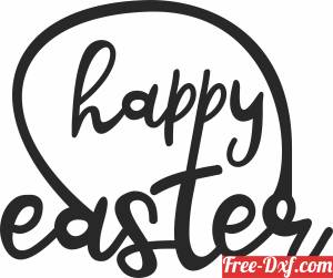 download happy easter sign free ready for cut