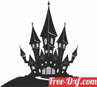 download Haunted House halloween free ready for cut