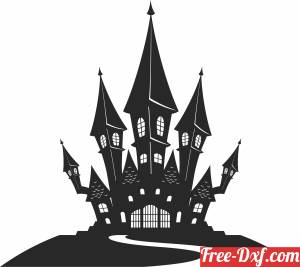 download Haunted House halloween free ready for cut