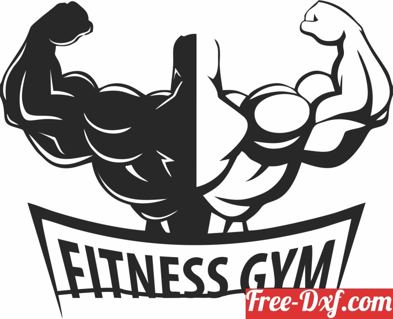 Download Muscular Bodybuilder wall fitness sign l1X1c High qualit