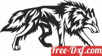 download wolf silhouette clipart free ready for cut