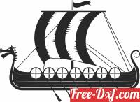 download Viking Ship cliparts free ready for cut