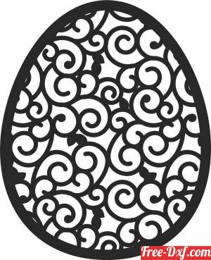 download egg decoration wall art free ready for cut