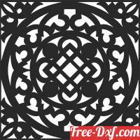 download decorative pattern square wall panel free ready for cut