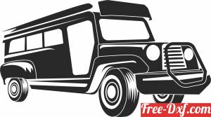 download Jeepney bus free ready for cut