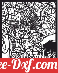 Jerusalem Map cutmap Israel wall art