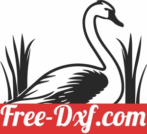 swan silhoutte clipart