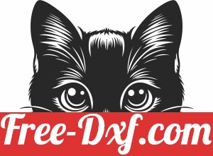 cute Black Cat Silhouette art