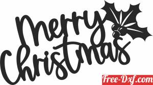 download Merry christmas wall decor free ready for cut