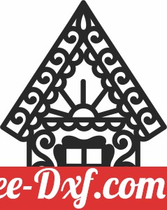 christmas house clipart