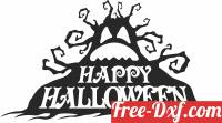 download happy halloween Spooky tree free ready for cut