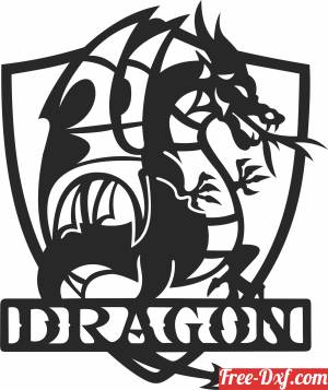 download dragon wall clipart free ready for cut