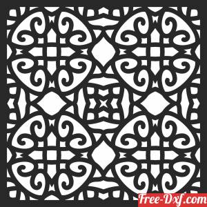 download Wall screen   PATTERN free ready for cut