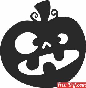 download funny Pumpkin for halloween free ready for cut