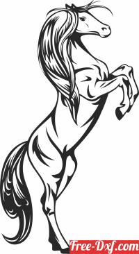 download rearing horse clipart free ready for cut