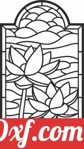 Lotus flower panel