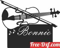 download violin monogram free ready for cut