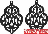 download earrings pendants art free ready for cut