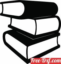 download Books wall sign free ready for cut